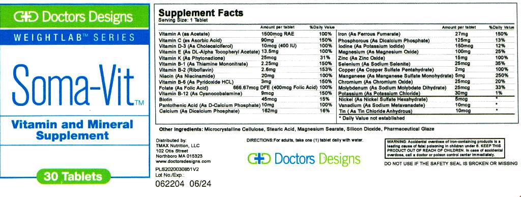 Doctors Designs Daily Vitamin & Mineral (30 Count)