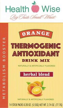Meta Fuel-Metabolism Booster & Thermogenic Antioxidant, Orange Drink Mix by Healthwise