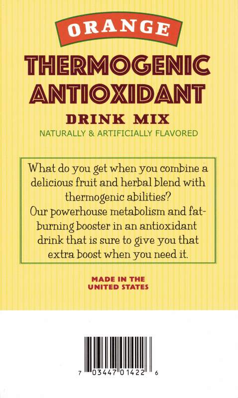 Meta Fuel-Metabolism Booster & Thermogenic Antioxidant, Orange Drink Mix by Healthwise