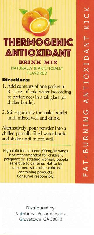 Meta Fuel-Metabolism Booster & Thermogenic Antioxidant, Orange Drink Mix by Healthwise