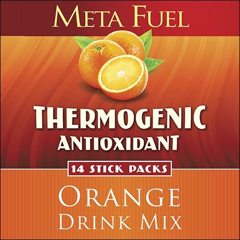 Meta Fuel-Metabolism Booster & Thermogenic Antioxidant, Orange Drink Mix by Healthwise