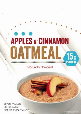 High Protein, Apples & Cinnamon Oatmeal by NRI / Healthwise
