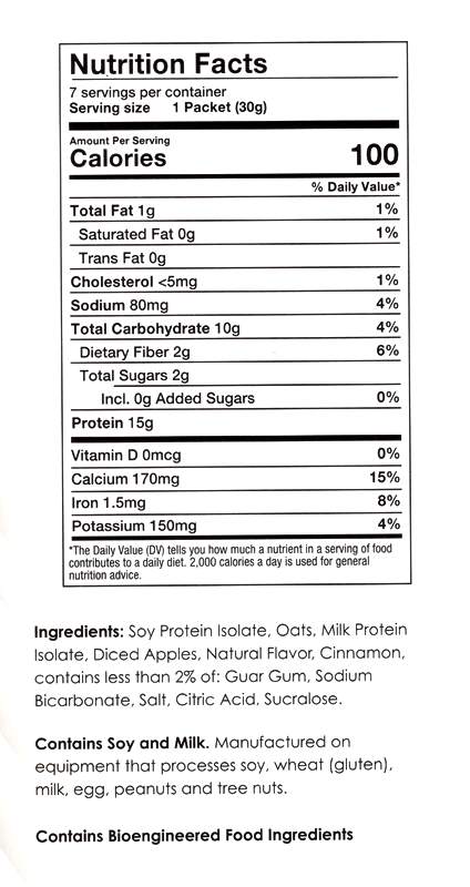 High Protein, Apples & Cinnamon Oatmeal by NRI / Healthwise