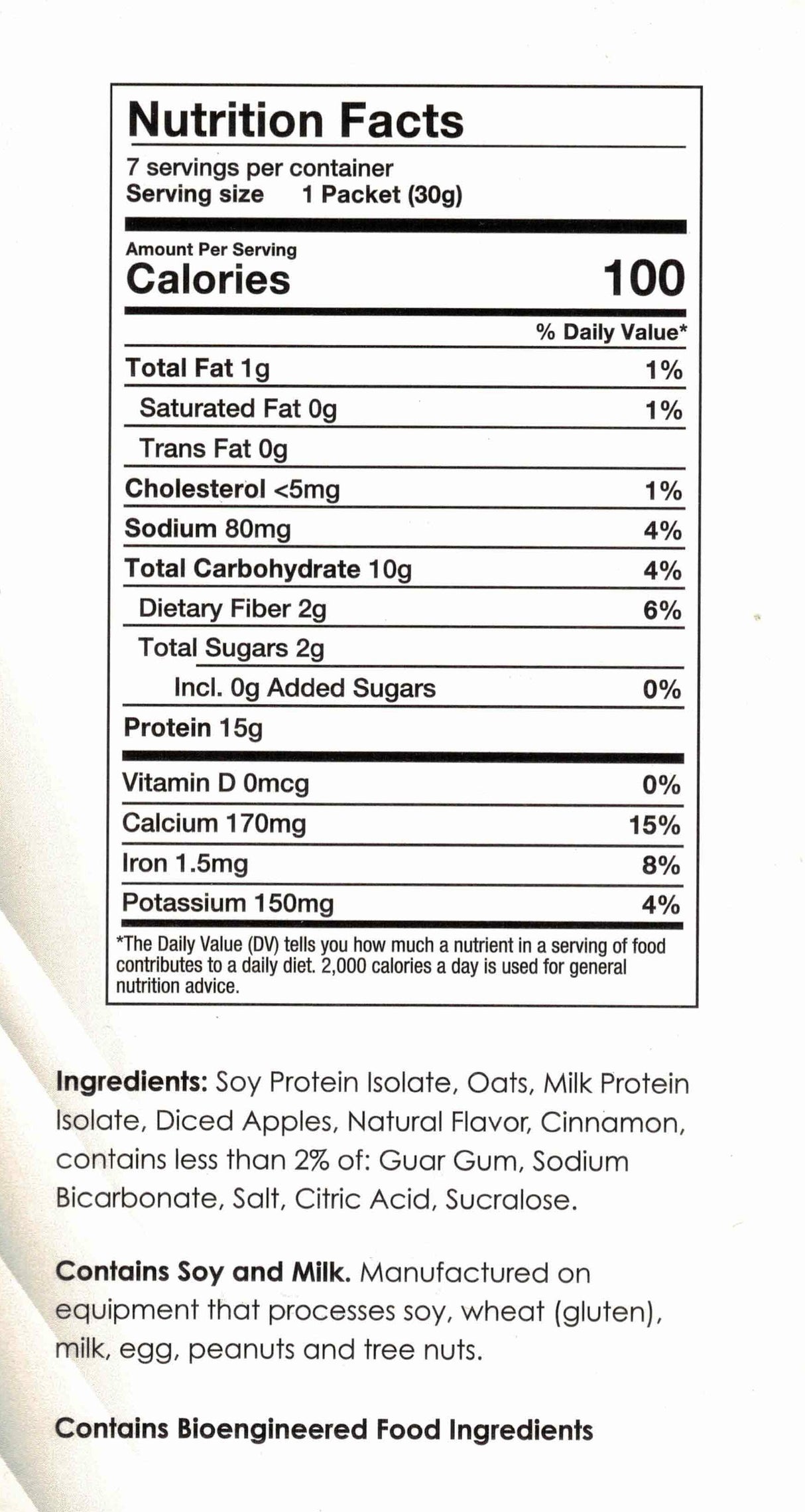 Oatmeal Apples & Cinnamon by Healthwise