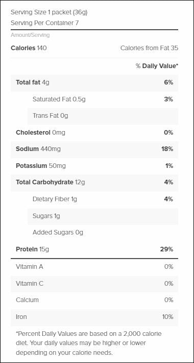 Proti Snax Zipper Sea Salt & Vinegar Flavor by Bariatrix
