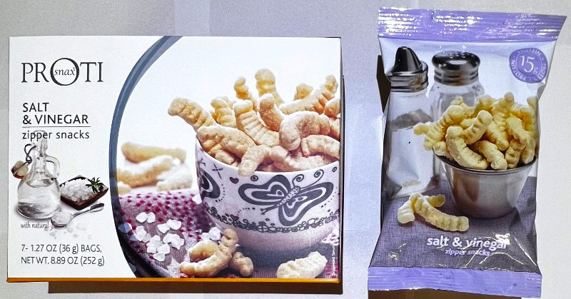 Proti Snax Zipper Sea Salt & Vinegar Flavor by Bariatrix