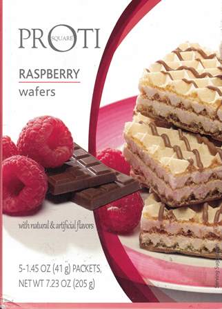 Best By 01 2026; Wafers Raspberry by Bariatrix