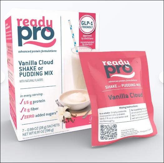 readyPro Advanced Protein Formulations Vanilla Cloud Shake Pudding Mix
