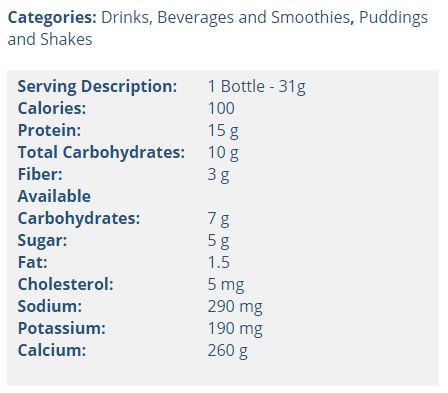 Bottle Mocha High Protein Shake Mix, Meal Replacement Shake by Robard