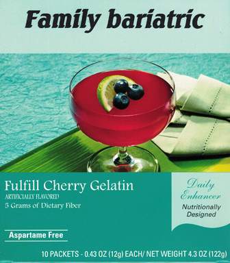 Fulfill Cherry Gelatin Dessert with Fiber by Robard (10/Box)