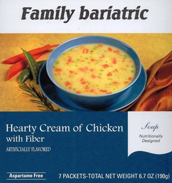 Best By 11 2025; Soup Hearty Cream of Chicken with Fiber by Robard