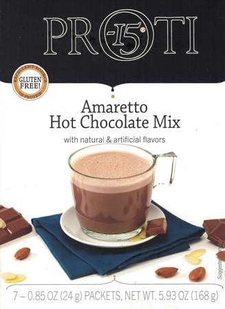 Amaretto Hot Chocolate, Proti 15, Hot Drink Mix, by Bariatrix (Gluten Free)