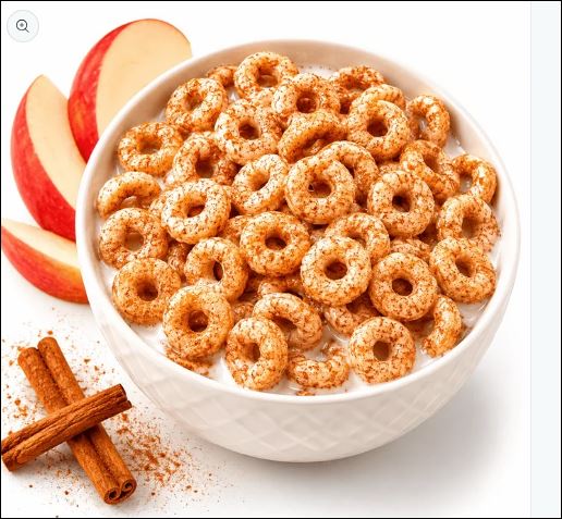 Apple Cinnamon Hoops Breakfast Cereal -7/Box- by Bariatrix