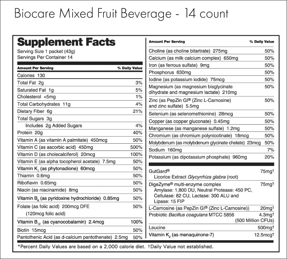 Biocare Mixed Fruit Beverage by Robard