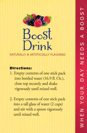 Boost Energy Drink Mixed Berry Flavor by Healthwise (21 Servings)