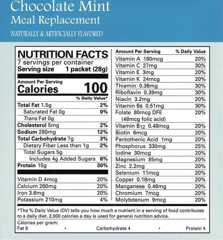 Chocolate Mint Meal Replacement Pudding & Shake by Robard (Best By Nov 2025)