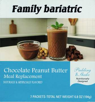 Chocolate Peanut Butter Meal Replacement Shake or Pudding by Robard