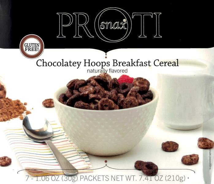 Chocolatey Hoops Breakfast Cereal - 7/Box- Bariatrix