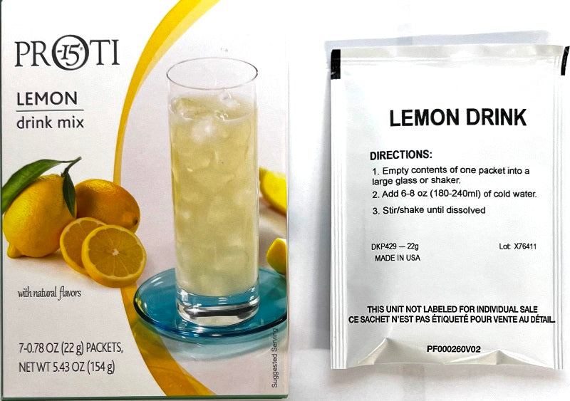 Fruit Drink, Lemon, Proti 15 by Bariatrix