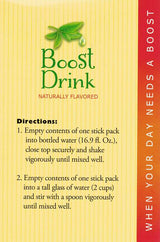 Boost Energy Drink Green Tea Flavor by Healthwise (21 Servings)