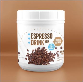 High Protein, Espresso Drink Mix, 28 Serving Canister by Healthwise / NRI