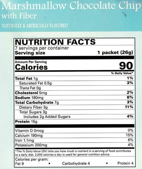 Pudding Marshmallow Chocolate Chip with Fiber by Robard