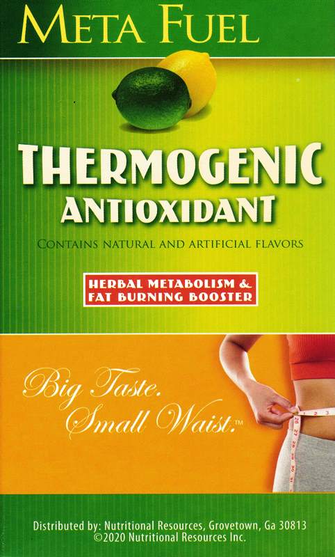 Meta Fuel Lemon Lime Thermogenic Antioxidant Multivitamin Herbal Food by Healthwise (14 Srv)