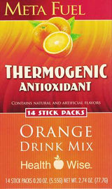 Meta Fuel Orange Thermogenic Antioxidant Multivitamin Herbal Food by Healthwise (14 Srv)