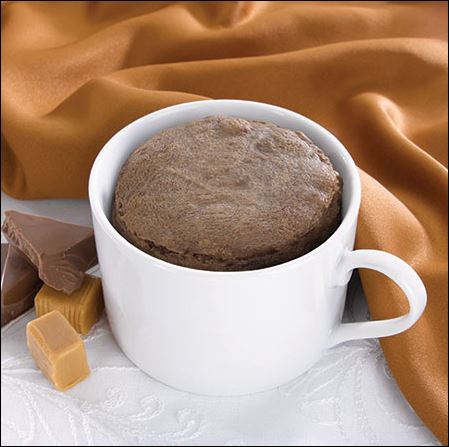 Best By 11 2024; Mug Cake Chocolate Caramel Dessert by Healthwise