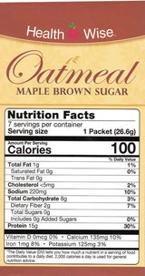 Oatmeal Maple Brown Sugar by Healthwise