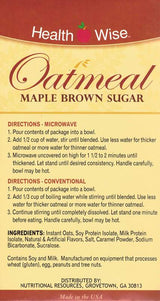 Oatmeal Maple Brown Sugar by Healthwise