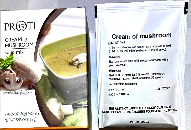 Soup Proti 15 Cream of Mushroom by Bariatrix