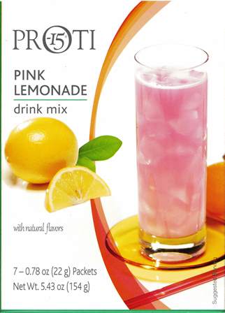 Fruit Drink Proti 15 Pink Lemonade Mix by Bariatrix