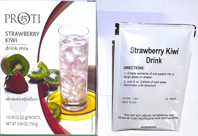 Fruit Drink, Proti 15 Strawberry Kiwi by Bariatrix