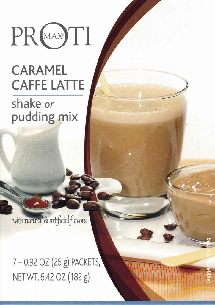 Proti Max Caramel Caffe Latte Shake or Pudding Mix by Bariatrix