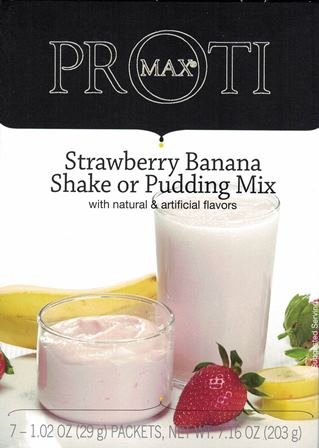 Proti Max Strawberry Banana Shake or Pudding by Bariatrix