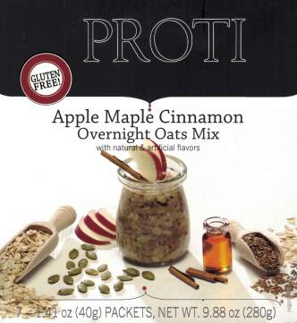 Best By 12 2024; Overnight Proti Oats Mix, Apple Maple Cinnamon by Bariatrix