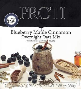 Best By 12 2024; Overnight Proti Oats Mix, Blueberry by Bariatrix