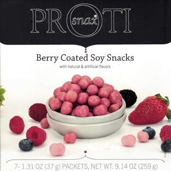 Proti Snax Berry Coated Soy Snacks by Bariatrix