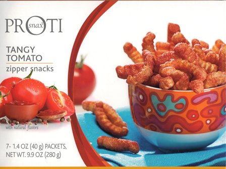 Proti Snax Zipper, Tangy Tomato Snacks, by Bariatrix