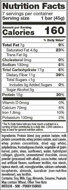 Proti VLC Bars Chocolate Crisp Protein by Bariatrix