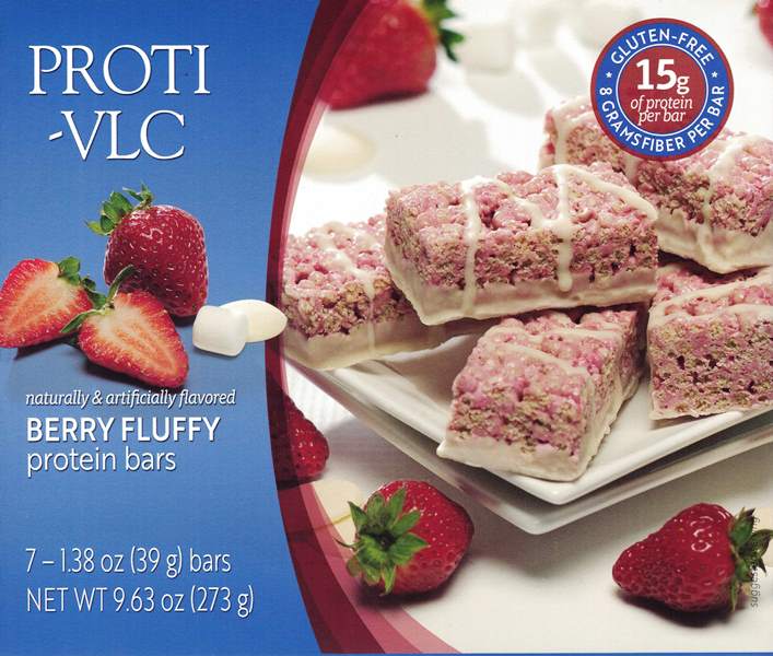 Proti VLC Berry Fluffy Protein Bars by Bariatrix