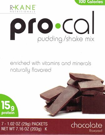 R Kane Pro Cal 100 Chocolate Pudding / Shake Mix