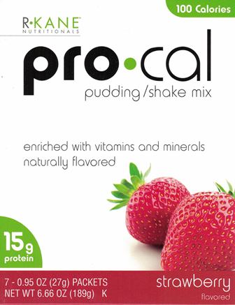 R Kane Pro Cal 100 Strawberry Pudding / Shake Mix