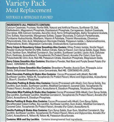 Variety Pack Meal Replacement Mixes by Robard