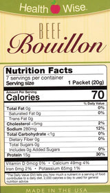 Best By 09 2024; Soup Beef Bouillon by Healthwise