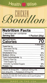 Soup Chicken Bouillon By Healthwise