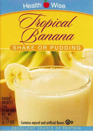 Tropical Banana Shake or Pudding By Healthwise