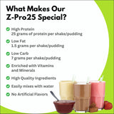 R Kane Z Pro25 Chocolate Pudding / Shake / Smoothie Mix (16 Serving Canister)