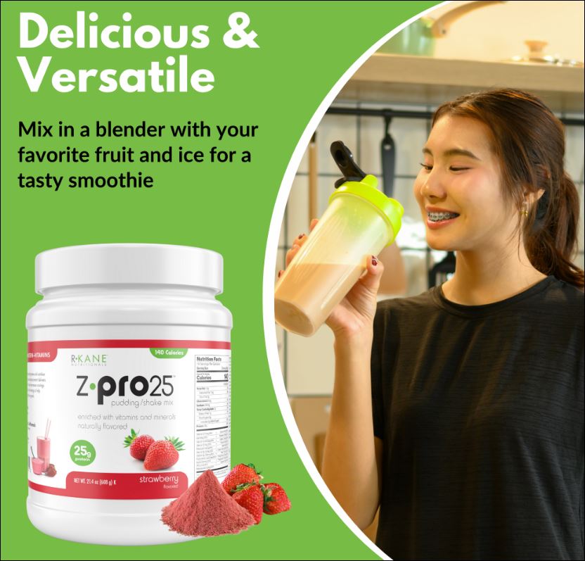 R Kane Z Pro25 Chocolate Pudding / Shake / Smoothie Mix (16 Serving Canister)